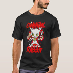 T-shirt Lapin de Pâques de chasse aux œufs cannibale Peepi