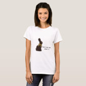 T-shirt Lapin de Pâques de chocolat avec l'attitude (Devant entier)