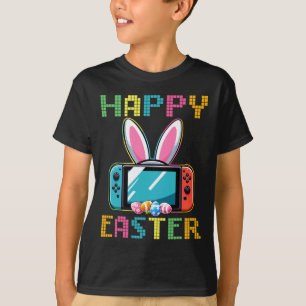 T-shirt Lapin de Pâques de jeu vidéo drôle manette de jeu