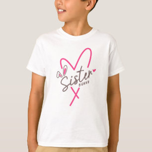 T-shirt Lapin de Pâques de la famille assortie Sœur