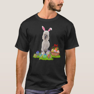 T-shirt Lapin de Pâques drôle Chasse aux œufs Caniche stan