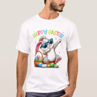 Lapin de Pâques drôle qui fait le dabbing Joyeuses