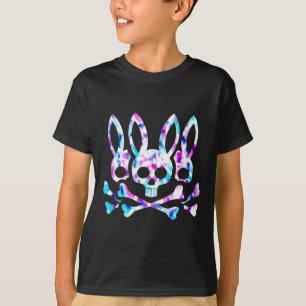 T-shirt Lapin de Pâques drôle Rétro Tie Dye Lapin Crâne Cr