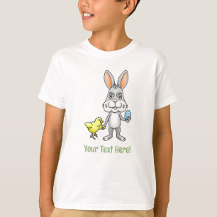 T-shirt Lapin de Pâques et le petit poulet jaune