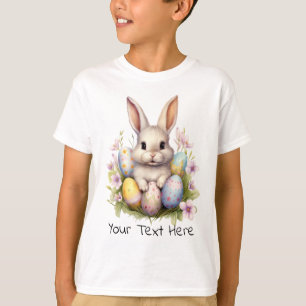 T-shirt Lapin de Pâques et oeufs de Pâques