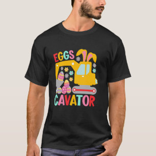 T-shirt Lapin de Pâques Excavatrice drôle B