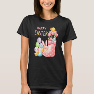 T-shirt Lapin de Pâques Gnome Gnome de jardin Œuf de Pâque