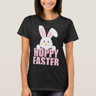 T-shirt Lapin de Pâques heureux Pun Drôle T Shirt Fille Ro