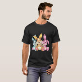 T-shirt Lapin de Pâques Joyeuses Funny Easter Day (Devant entier)