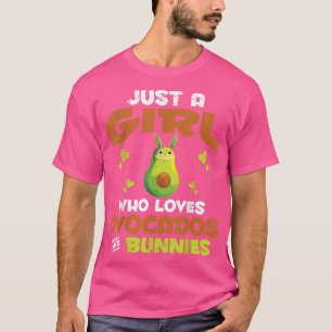 T-shirt Lapin de Pâques Lapin Avocado Amoureux Filles Femm
