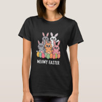 Lapin de Pâques Meowy Drôles de Chats Printemps An