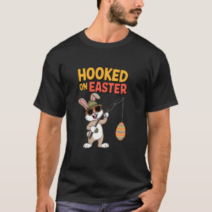 T-shirt Lapin de Pâques mignon pêche attrape Œufs Amusant