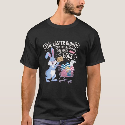 T-shirt Lapin de Pâques Œuf Cher (Devant)