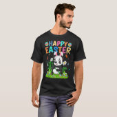T-shirt Lapin de Pâques Œuf Fun Panda dimanche de Pâques (Devant entier)
