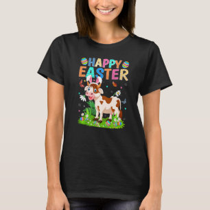 T-shirt Lapin de Pâques Œuf Vache Drôle Dimanche de Pâques