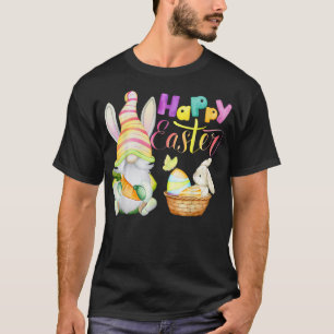 T-shirt Lapin de Pâques Oeufs Chasse Joyeuses Pâques F
