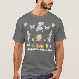 T-shirt Lapin De Pâques, Un Petit Lapin Vous Aime 350