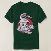 T-shirt Lapin de Samurai faisant du sushi (Design devant)