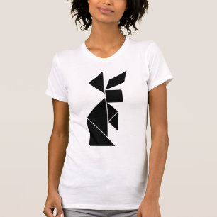 T-shirt lapin de tangram