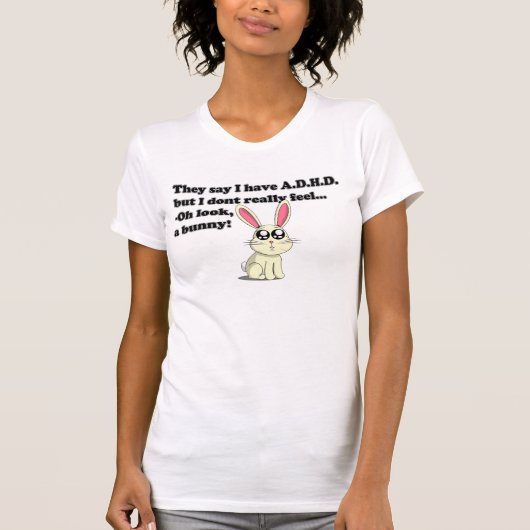 T-shirt Lapin de TDAH (Devant)