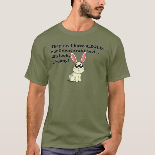T-shirt Lapin de TDAH (Devant)
