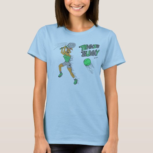 T-shirt Lapin de tennis (Devant)
