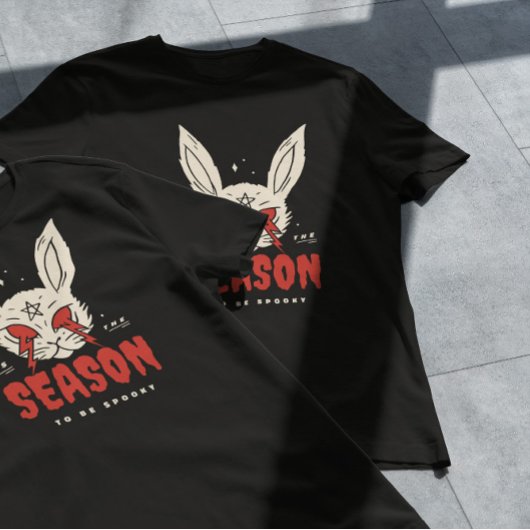 T-shirt Lapin d'Halloween effrayant