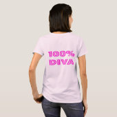 T-shirt Lapin diva avec éclat (Dos entier)