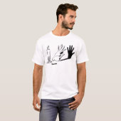 T-shirt Lapin d'ombre par LightIllusions.com (Devant entier)