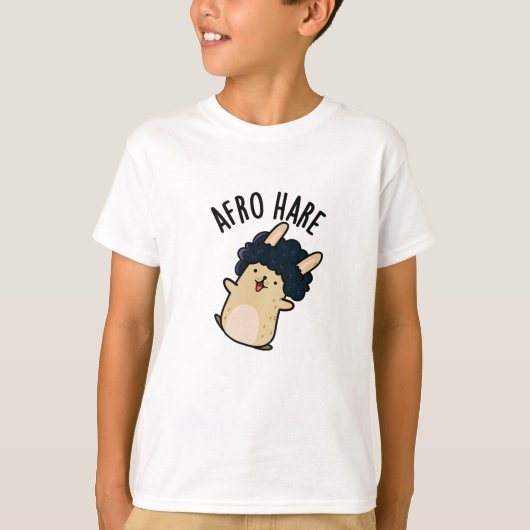 T-shirt Lapin Drôle De Lièvre Afro Avec Pun Afro (Devant)