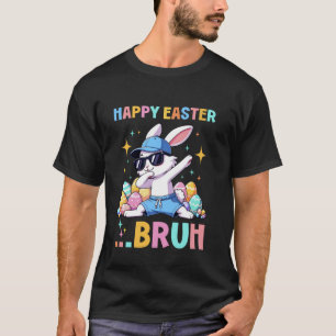 T-shirt Lapin drôle en dabant bruh jour de Pâques garçon e