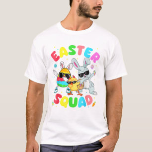 T-shirt Lapin drôle groovy oeuf poussin équipe de Pâques j