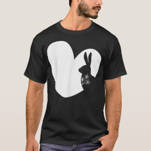 T-shirt Lapin Drôle Lapin Coeur Blanc vintage Bon Goût