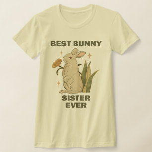 T-shirt Lapin Drôle, Meilleure Soeur De Lapin Jamais, Amou