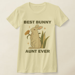 T-shirt Lapin Drôle, Meilleure Tante De Lapin Jamais, Amou