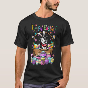 T-shirt Lapin drôle Pit Bull Dog Joyeux jour de Pâques ave