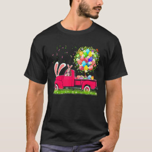 T-shirt Lapin Drôle Pit Bull Joyeux Lapin de Pâques Arbre
