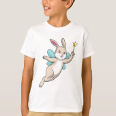 T-shirt Lapin en fée avec baguette magique (Devant)