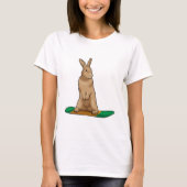 T-shirt Lapin en Snowboard avec Snowboard (Devant)