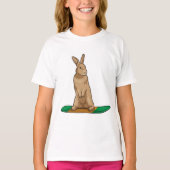 T-shirt Lapin en Snowboard avec Snowboard (Devant)