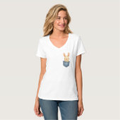 T-shirt Lapin Endormi de Poche (Devant entier)