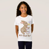 T-Shirt Lapin et panier de Pâques (Devant entier)