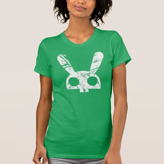 T-shirt Lapin fané de crâne (Devant)