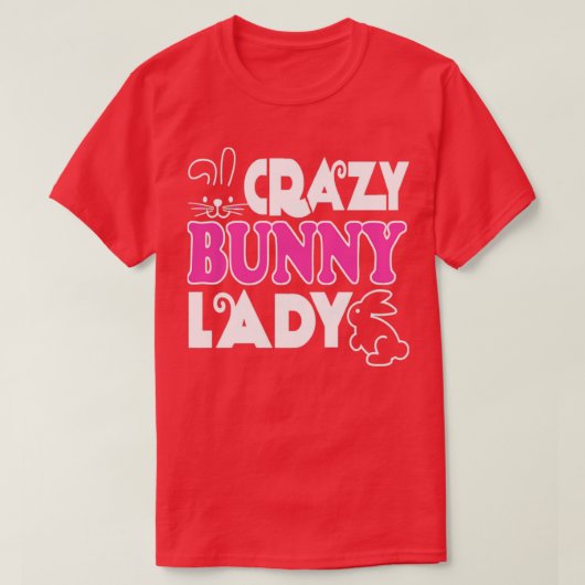 T-shirt Lapin fou Lady I Love Rabbit 1 (Design devant)