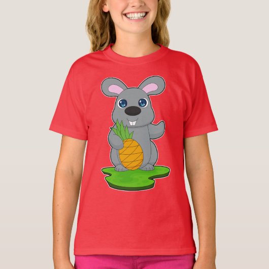 T-shirt Lapin Fruit Ananas (Devant)