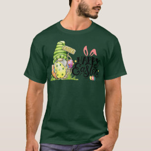 T-shirt Lapin Gnome Rabbit Eggd Chasse Joyeux Jour de Pâqu