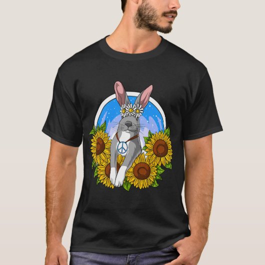 T-shirt Lapin Hippie (Devant)