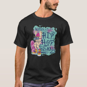 T-shirt Lapin Hippie Lapin De Pâques, N'Arrêtez Jamais L'H