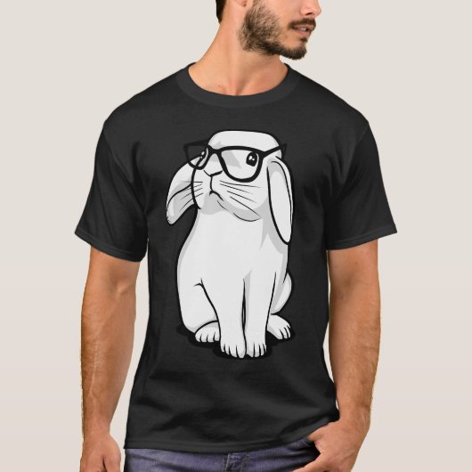 T-shirt Lapin Hipster (Devant)
