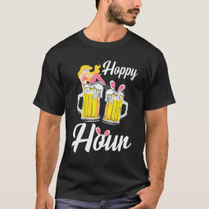 T-shirt Lapin Hoppy Rabbit Ear Drôle Joyeux Hommes de Pâqu